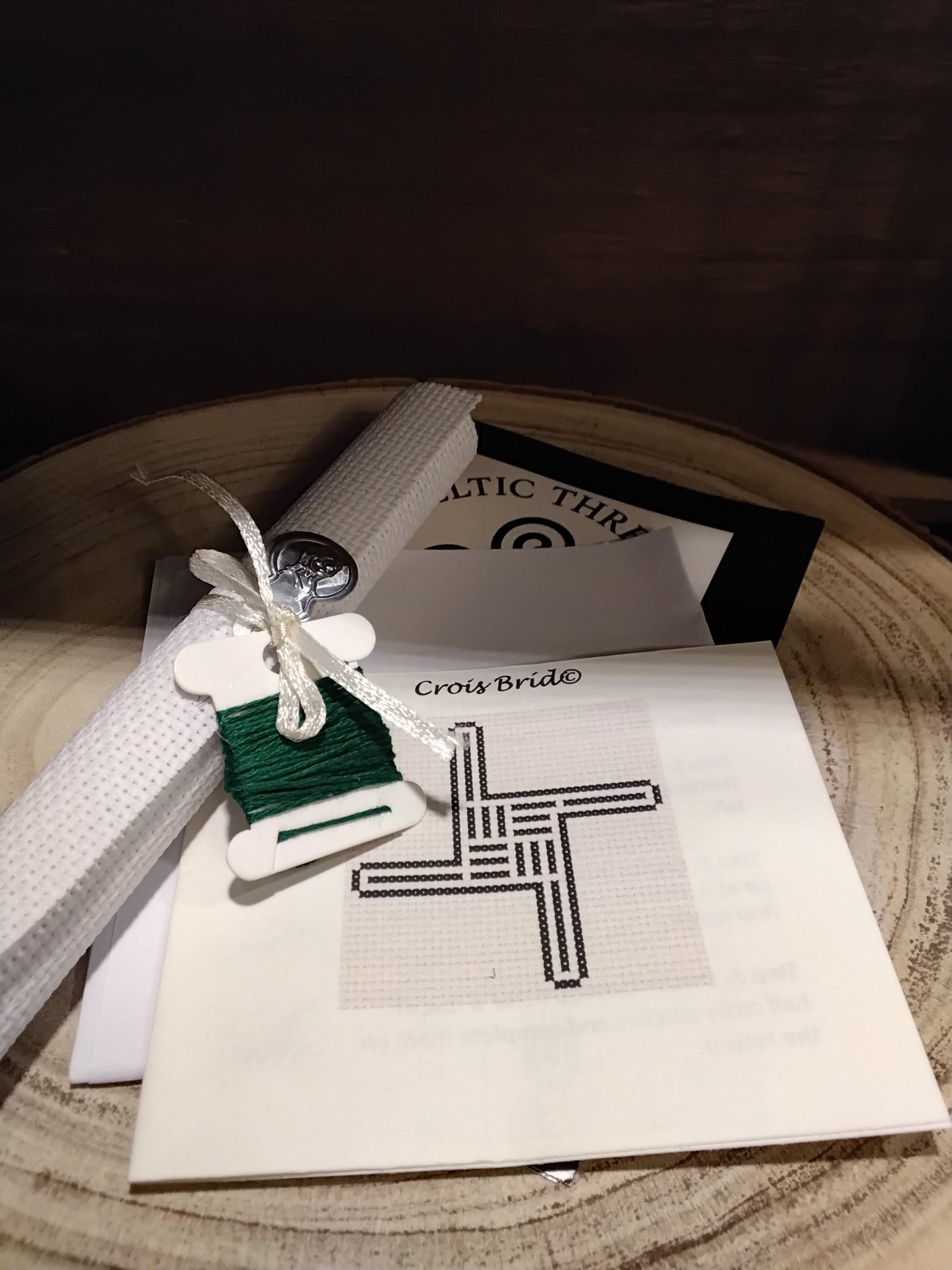 Celtic Cross Stitch Kit - Crois Bríd / St. Bridgets Cross