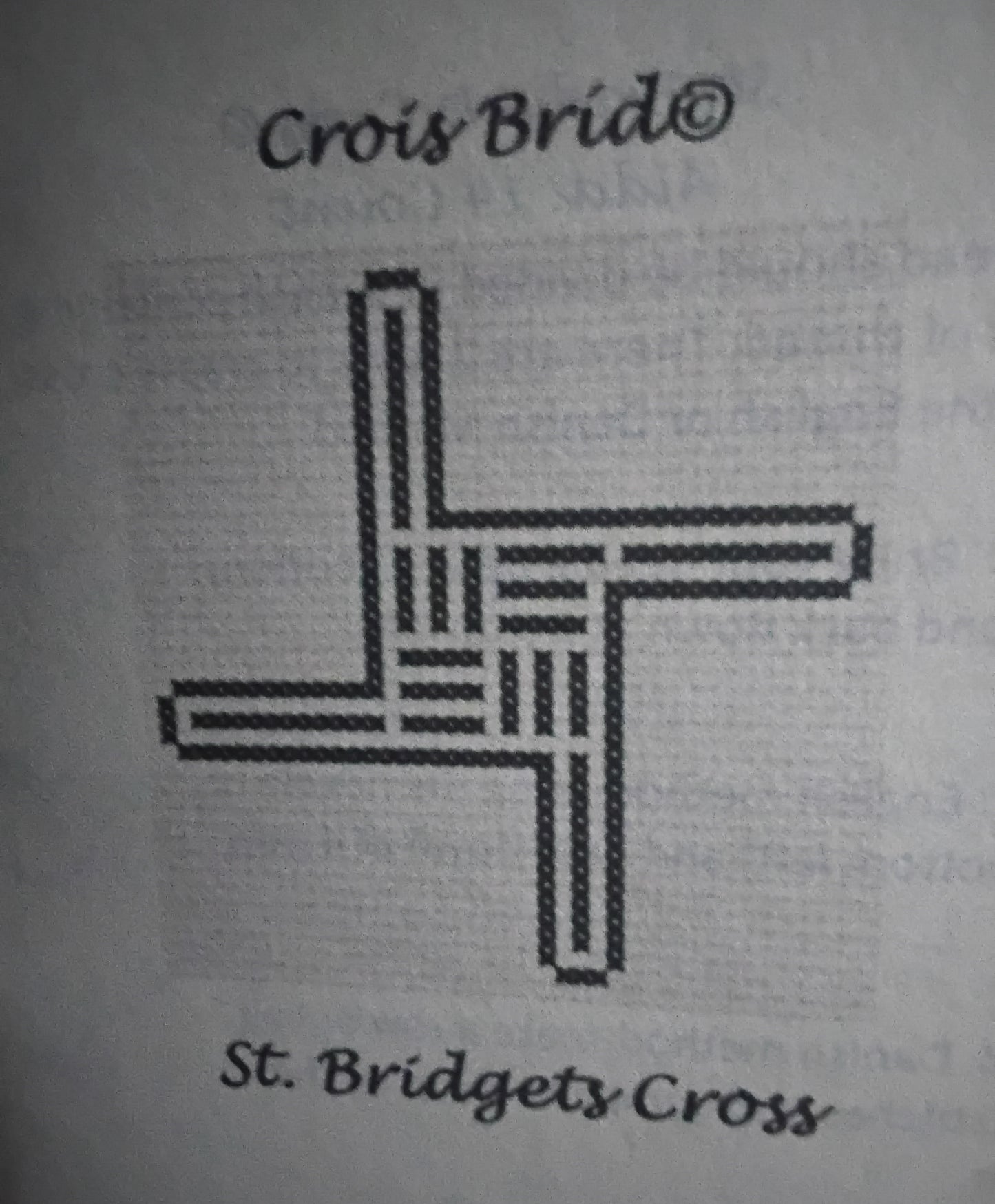 Celtic Cross Stitch Kit - Crois Bríd / St. Bridgets Cross