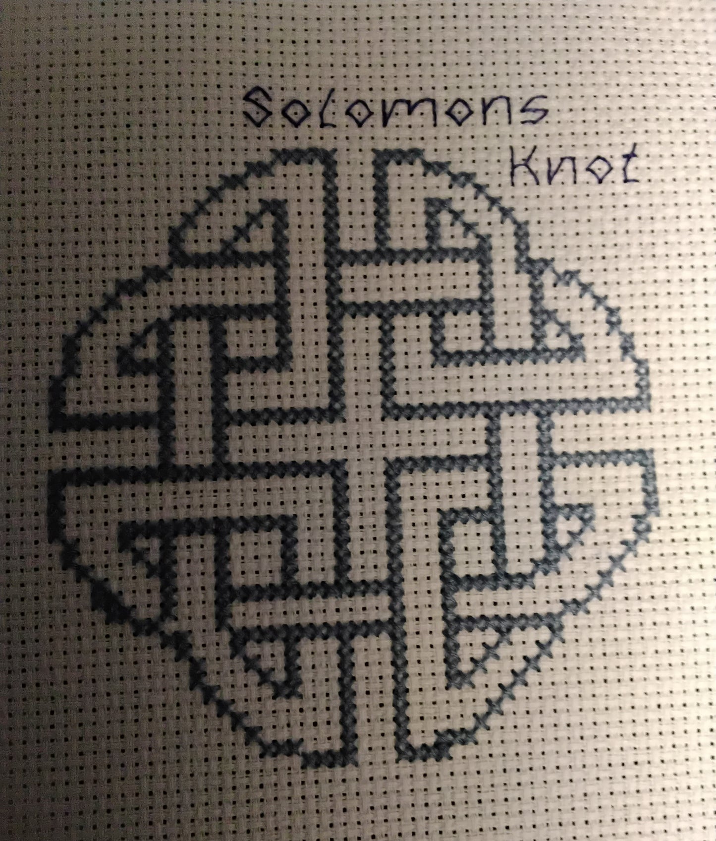 Celtic Cross Stitch Kit - Solomons Knot