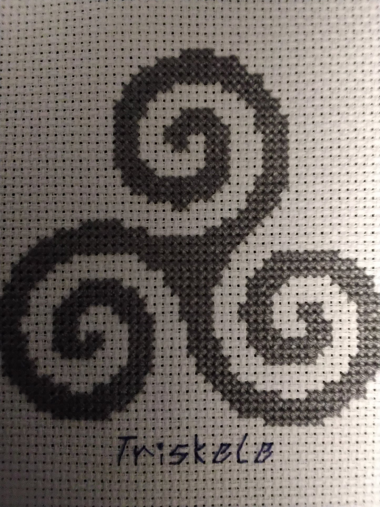Celtic Cross Stitch Kit - Triskele