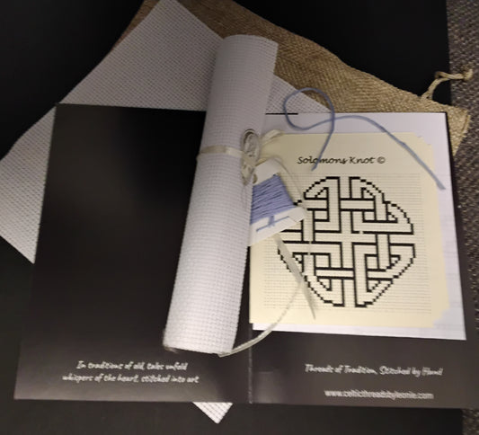 Celtic Cross Stitch Kit - Solomons Knot