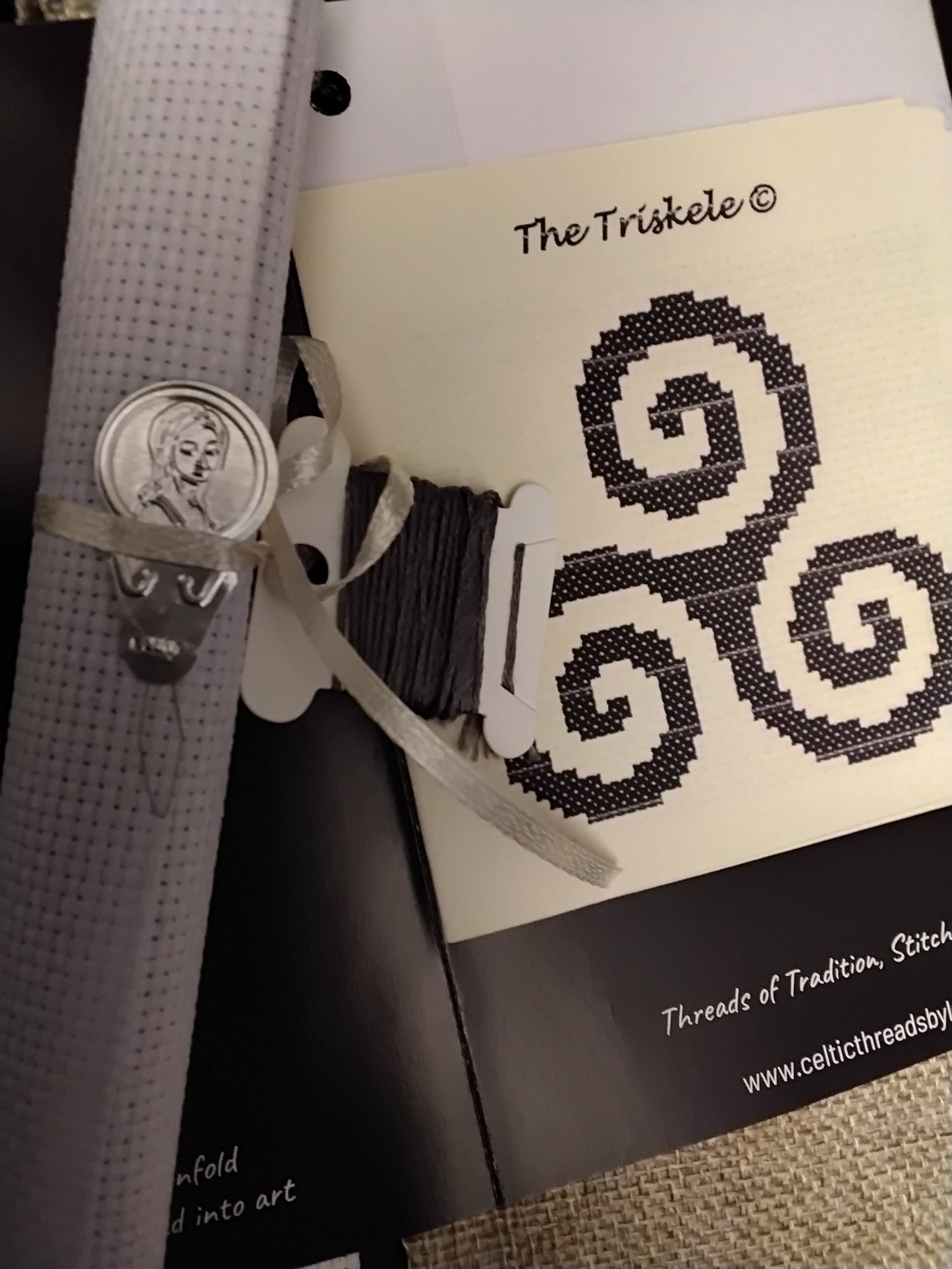 Celtic Cross Stitch Kit - Triskele