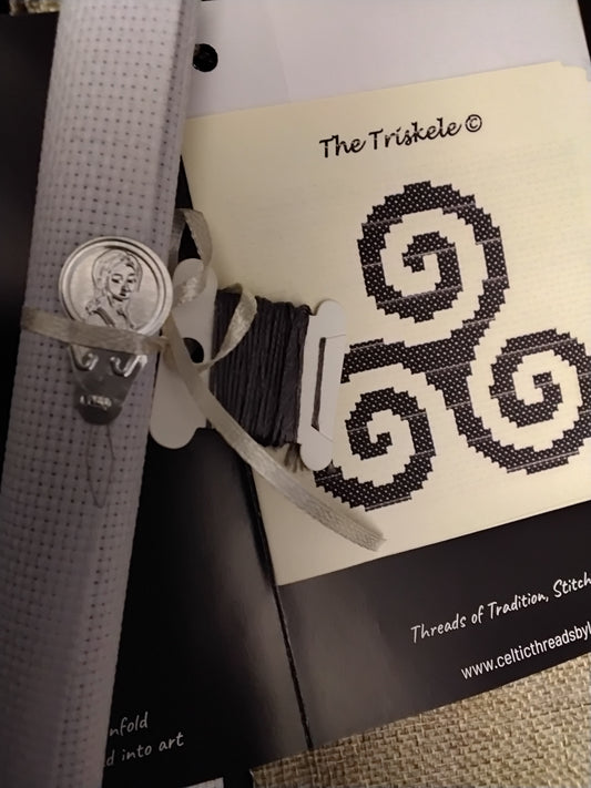 Celtic Cross Stitch Kit - Triskele